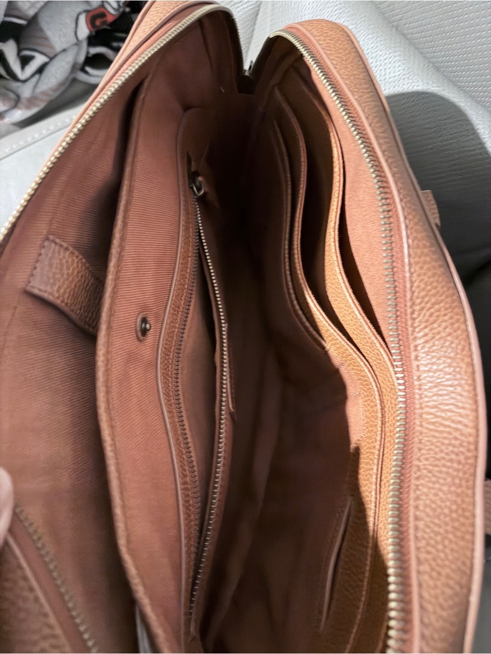 Polo by Ralph Lauren Brown Leather Briefcase - Picture 9 of 10